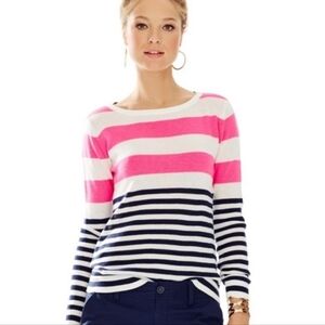 Lilly Pulitzer Sweater Gwyneth Lightweight Sweater – XS, Private Island Stripe
